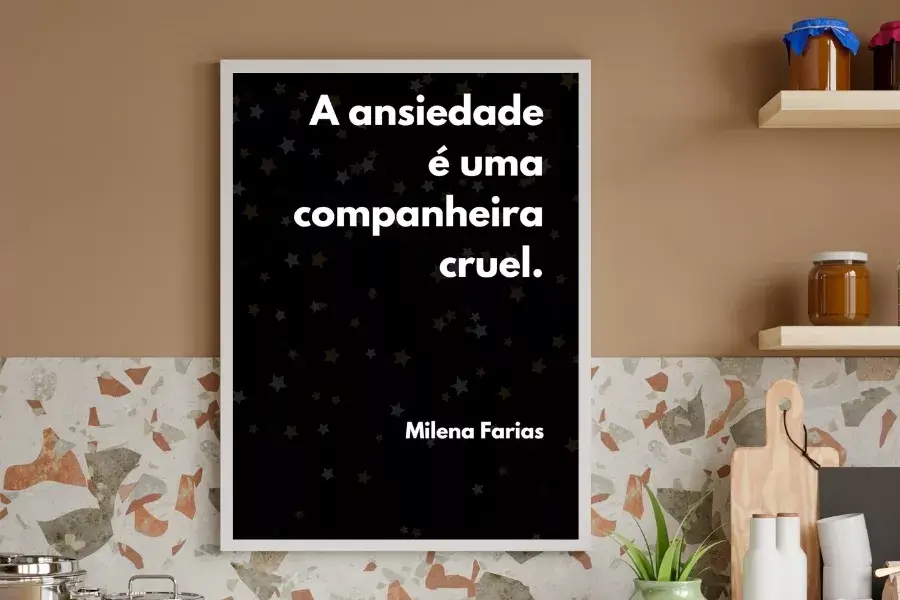 a ansiedade é uma companheira cruel